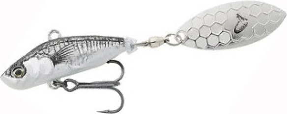 Тейл-спиннер Savage Gear 3D Sticklebait Tailspin Sinking Black Silver 76812 — фото 2