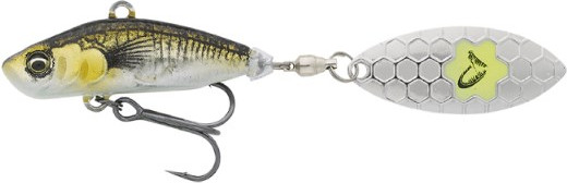 Тейл-спиннер Savage Gear 3D Sticklebait Tailspin Sinking green Silver Ayu 76818
