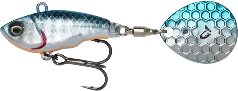 Тейл-спиннер Savage Gear Fat Tail Spin Sinking Blue Silver 77062