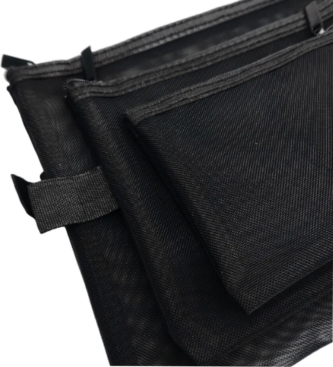 Набор косметичек Kristaller Fine Mesh 3in1 / 25021 (черный) — фото 6