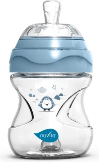 Бутылочка для кормления Nuvita Антиколиковая Materno Feel 6011 / NU-ALMB0061 (150мл, голубой) — фото 2