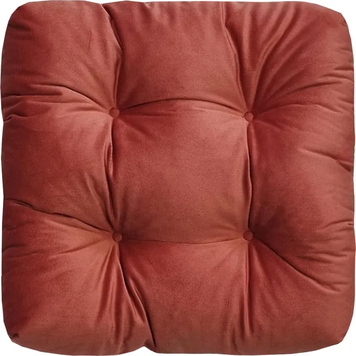 Подушка на стул MATEX Velours / 49-500 (красно-коричневый)