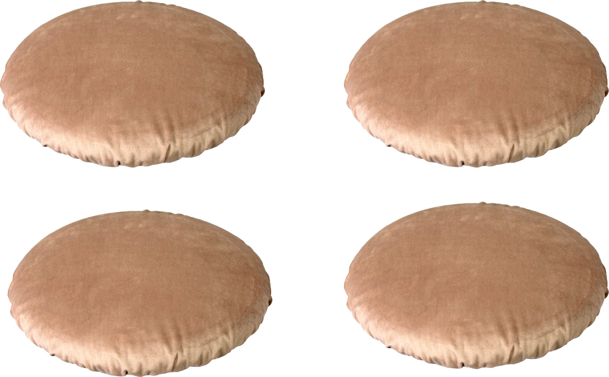 Комплект подушек на стул MATEX Velours / 46-349 (кофейный)