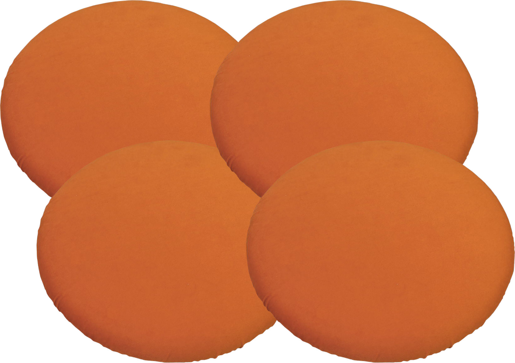 Комплект подушек на стул MATEX Velours / 46-363 (коралловый)