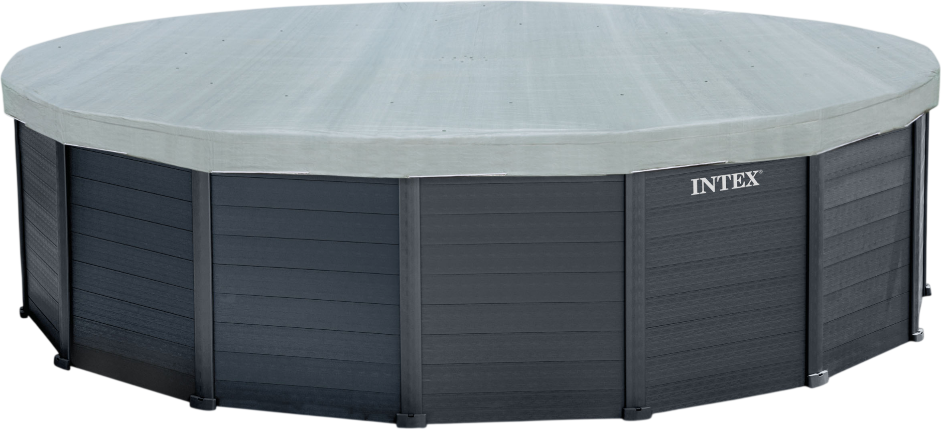 Каркасный бассейн Intex Graphite Gray Panel / 26384 (478x124)
