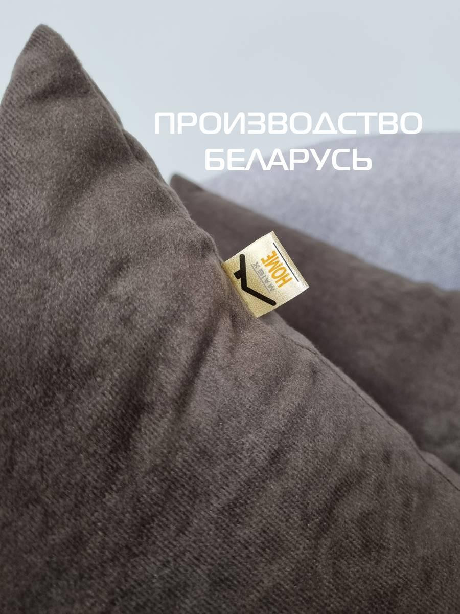 Подушка декоративная MATEX Velours / 29-076 (темно-коричневый) — фото 5
