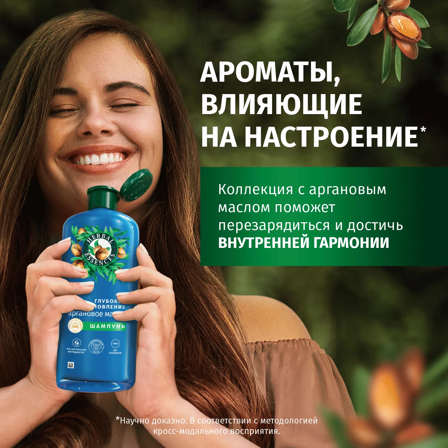 Шампунь для волос Herbal Essences Аргановое масло (250мл) — фото 3