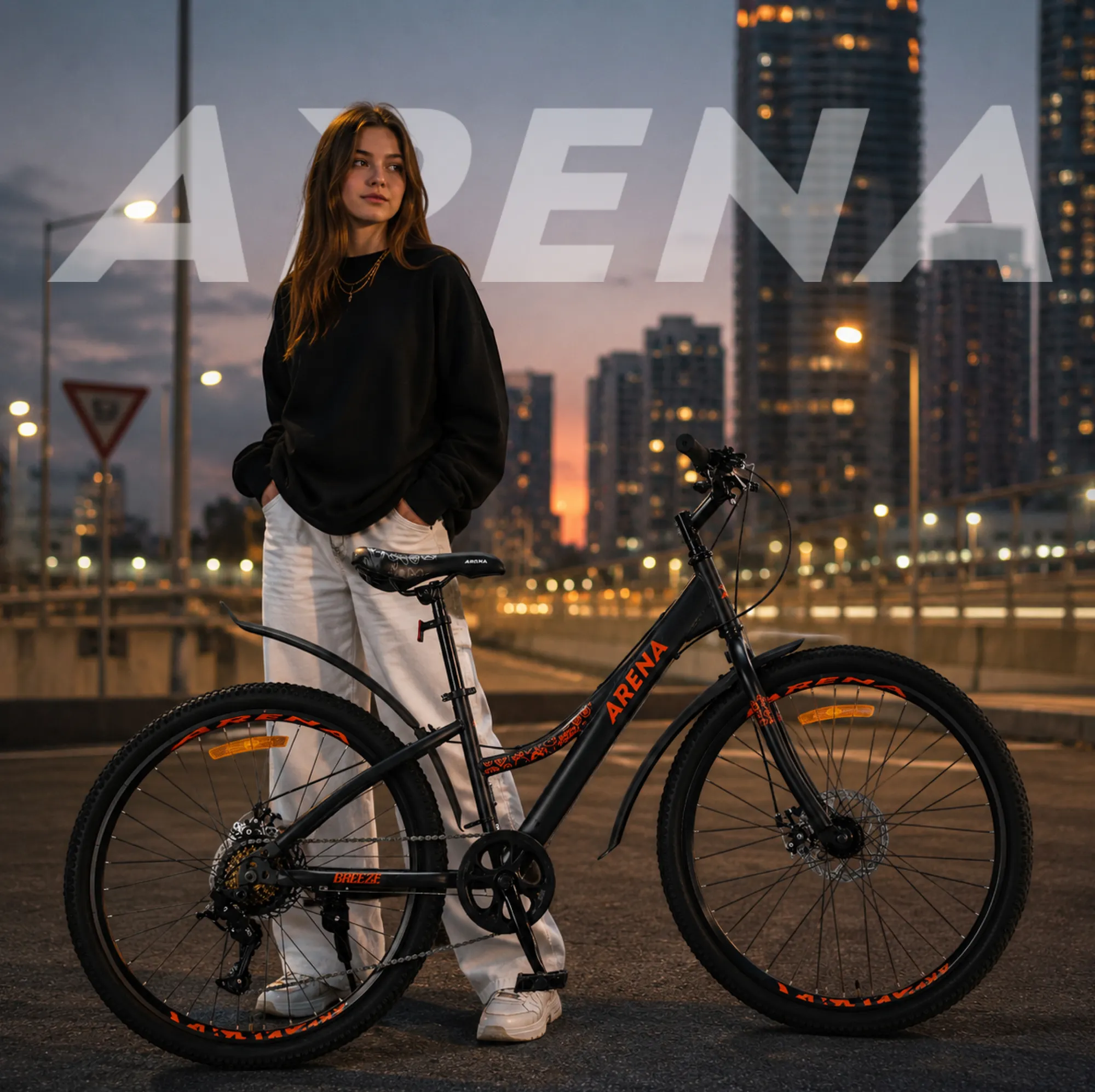 Велосипед Arena Breeze 26 2025 (13.5, графитовый, разобранный, в коробке) — фото 5
