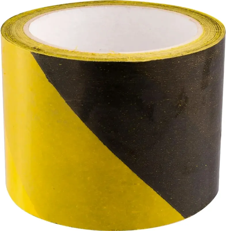 Лента сигнальная Corona C1945 (75x100мм, желтый/черный)