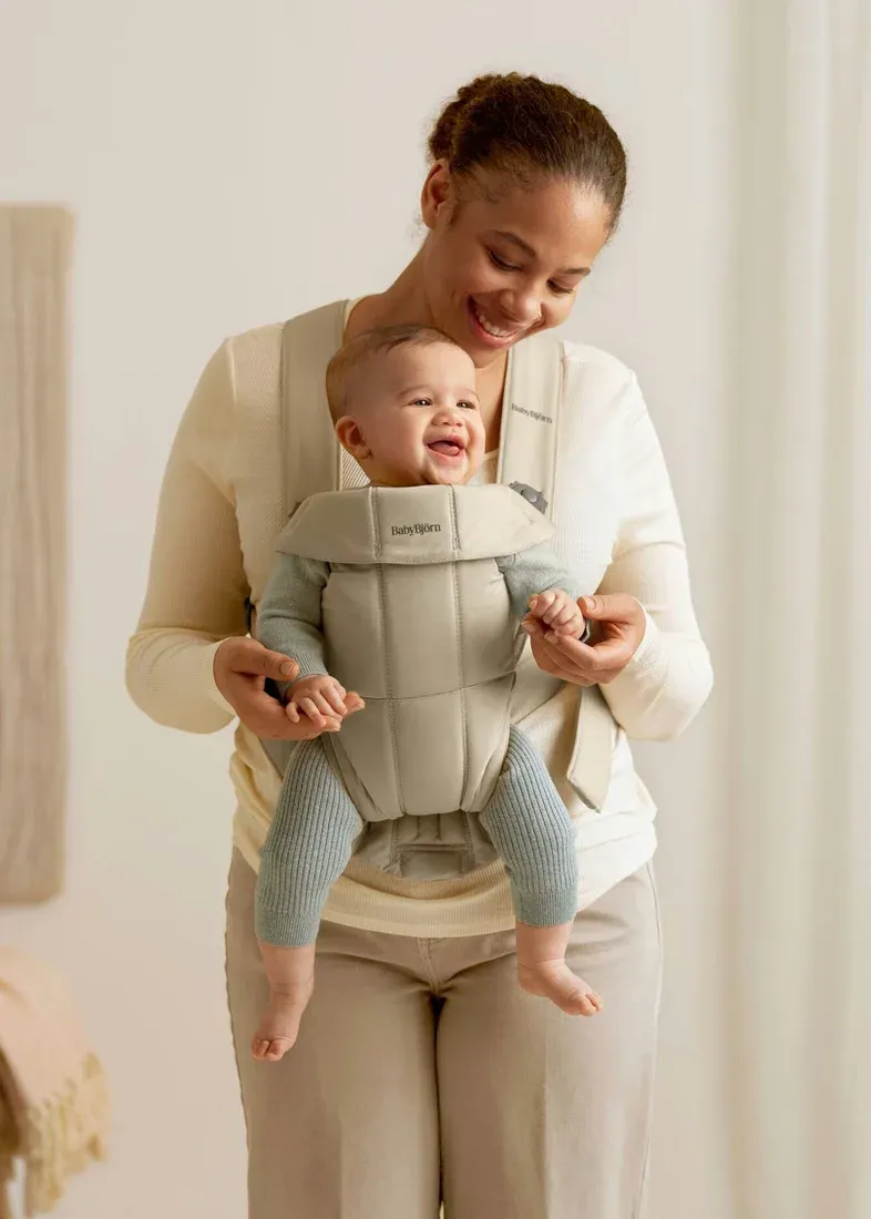 Сумка-кенгуру BabyBjorn Mini Woven / 0210.26 (Beige) — фото 3
