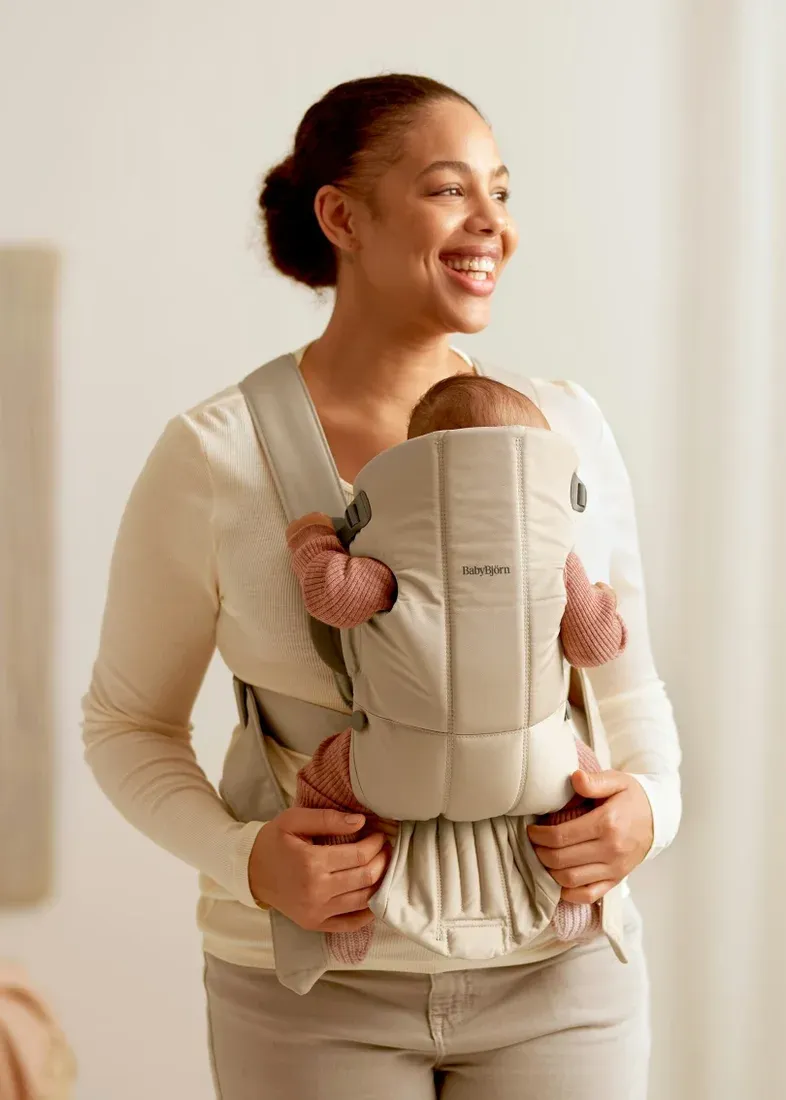 Сумка-кенгуру BabyBjorn Mini Woven / 0210.26 (Beige) — фото 4