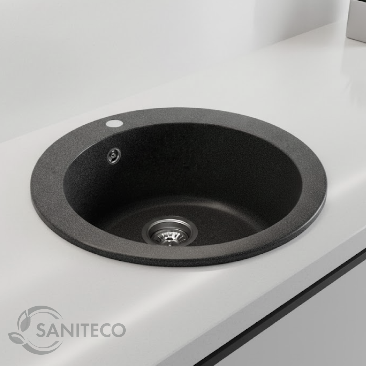 Мойка кухонная Saniteco Linea (графит) — фото 4