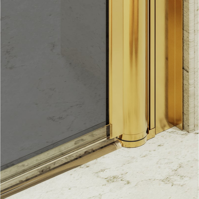 Душевая дверь MaybahGlass 198x60 / MGD-800-3 (графит/золото) — фото 5