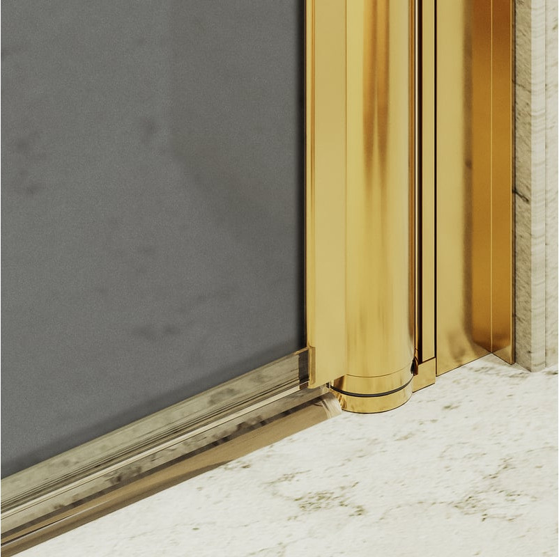 Душевая дверь MaybahGlass 198x60 / MGD-801-3 (графит матовый/золото) — фото 5