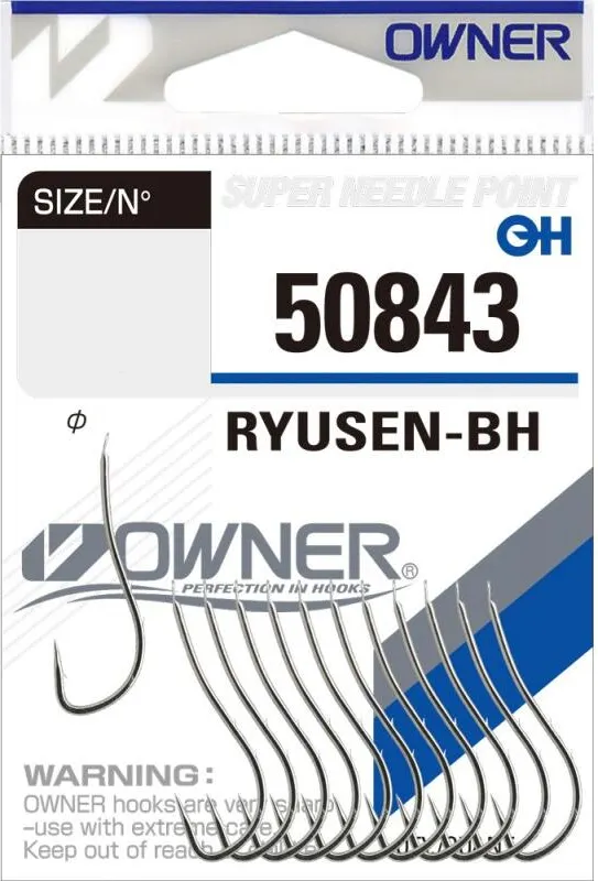 Набор крючков рыболовных Owner Ryusen BH nickel №8 / 50843-08 (15шт)