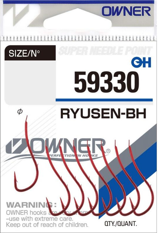 Набор крючков рыболовных Owner Ryusen BH red №7 / 59330-07 (10шт)