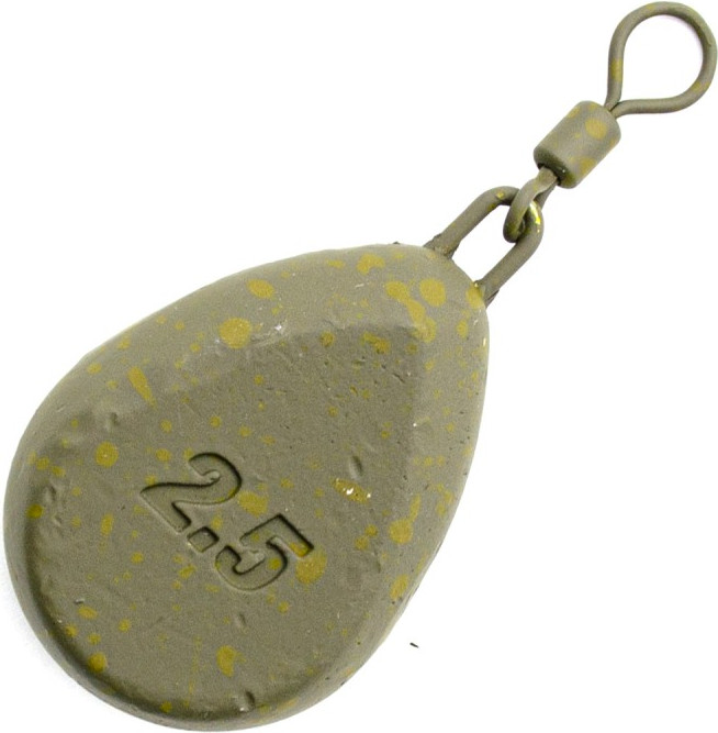 Грузило рыболовное Korda Flat Pear Swivel / FPS25 — фото 2