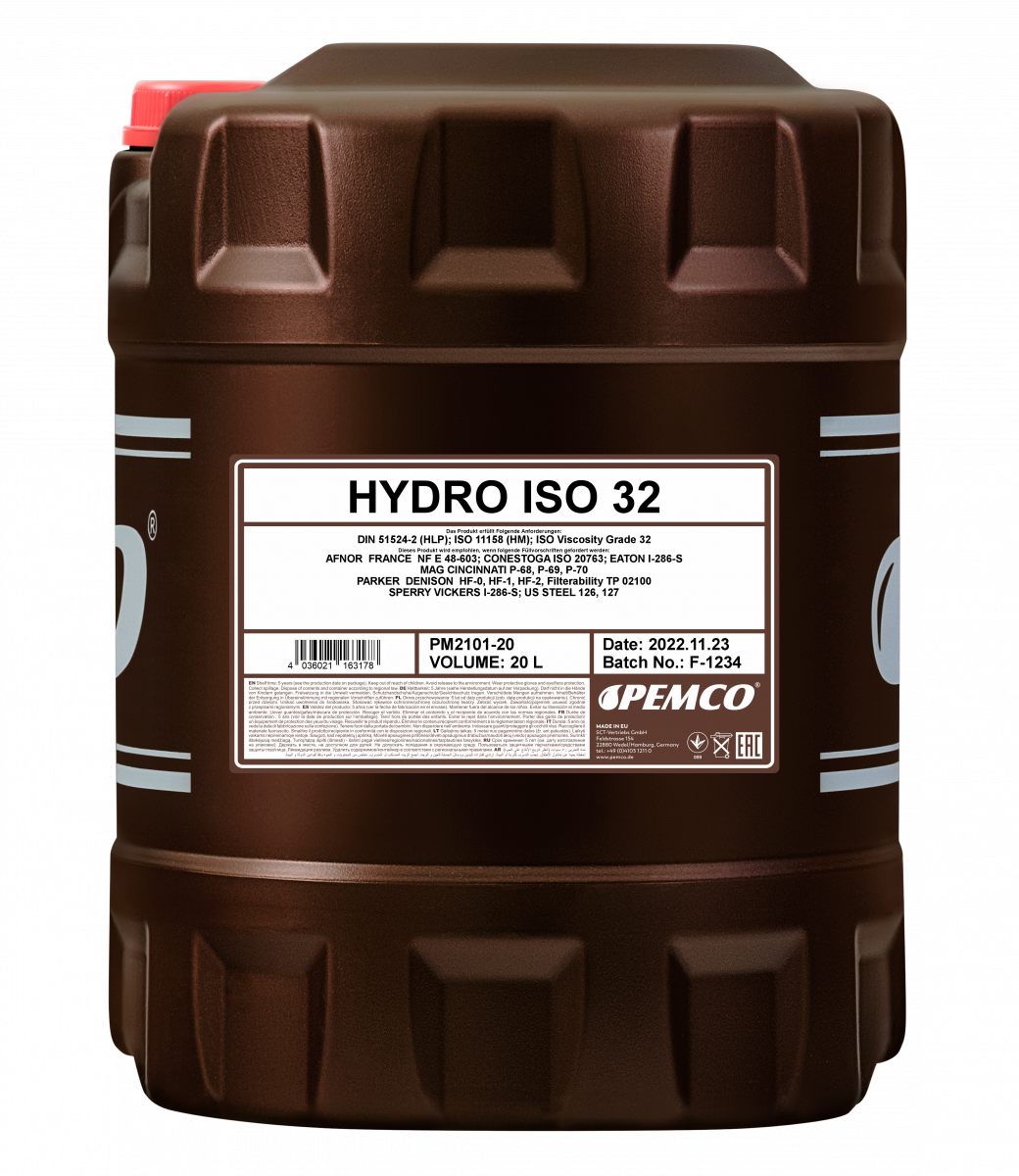 Индустриальное масло Pemco Hydro ISO 32 HLP / 27927 (20л)