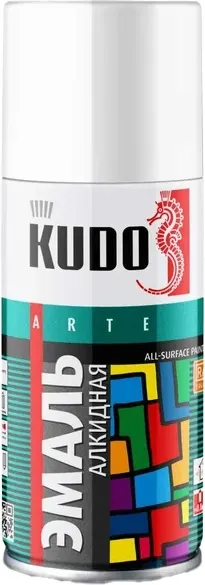 Эмаль Kudo Универсальная RAL-9003 / KU-1001.1 (210мл, белый глянцевый)