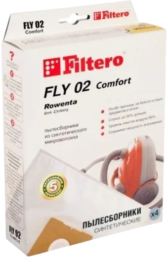 Комплект пылесборников для пылесоса Filtero Comfort FLY 02 (4шт)