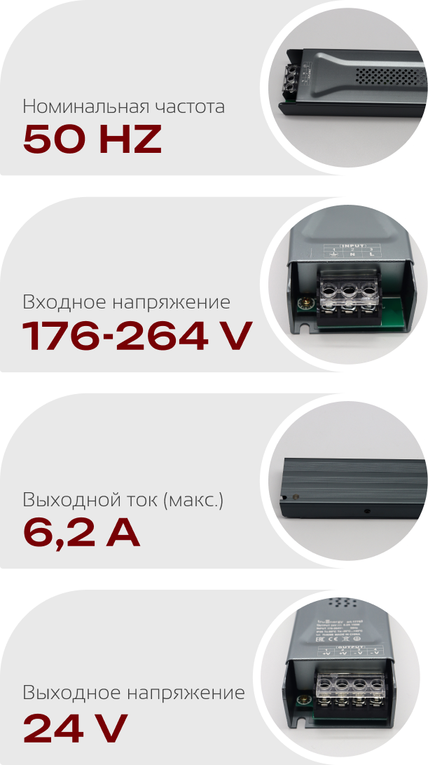 Блок питания для светодиодной ленты Truenergy 17753 — фото 5