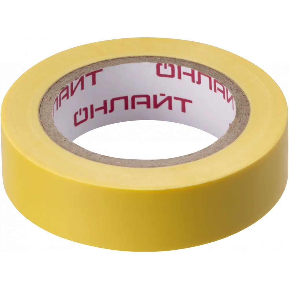 Изолента Онлайт OIT-B15-10/Y / 61879
