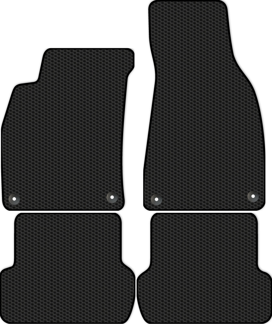 Комплект ковриков для авто Alicosta 0087_1 для Audi A4 II/III кабриолет/B7.6 2000-2009 (Eva соты, черный) — фото 1