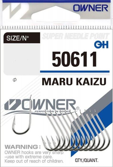 Набор крючков рыболовных Owner Maru Kaizu nickel №8 / 50611-08 (13шт)