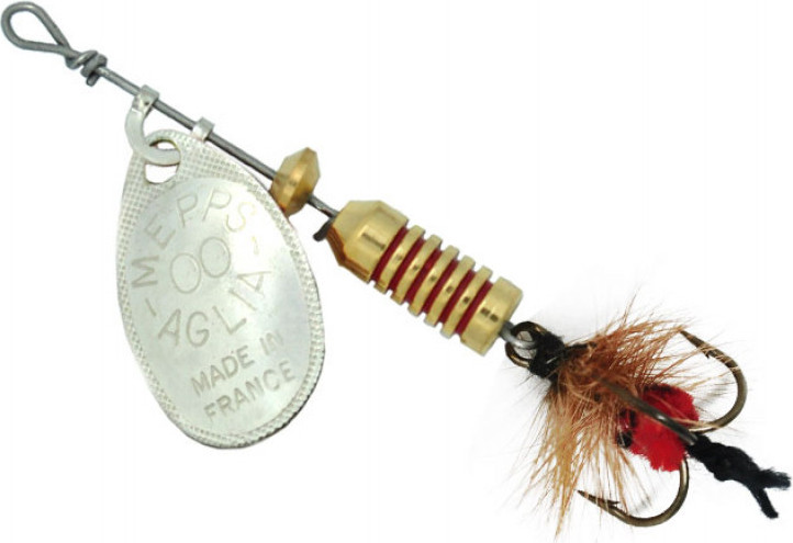 Блесна Mepps Aglia Mouche Silver/Red Fly №00 / 529083