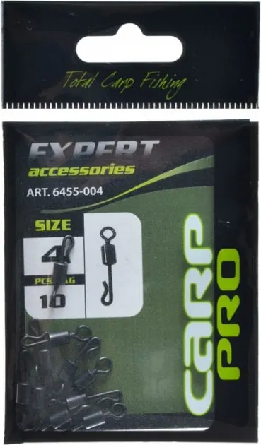 Набор вертлюгов рыболовных Carp Pro Quick Change № 4 / 6455-004 (10шт)