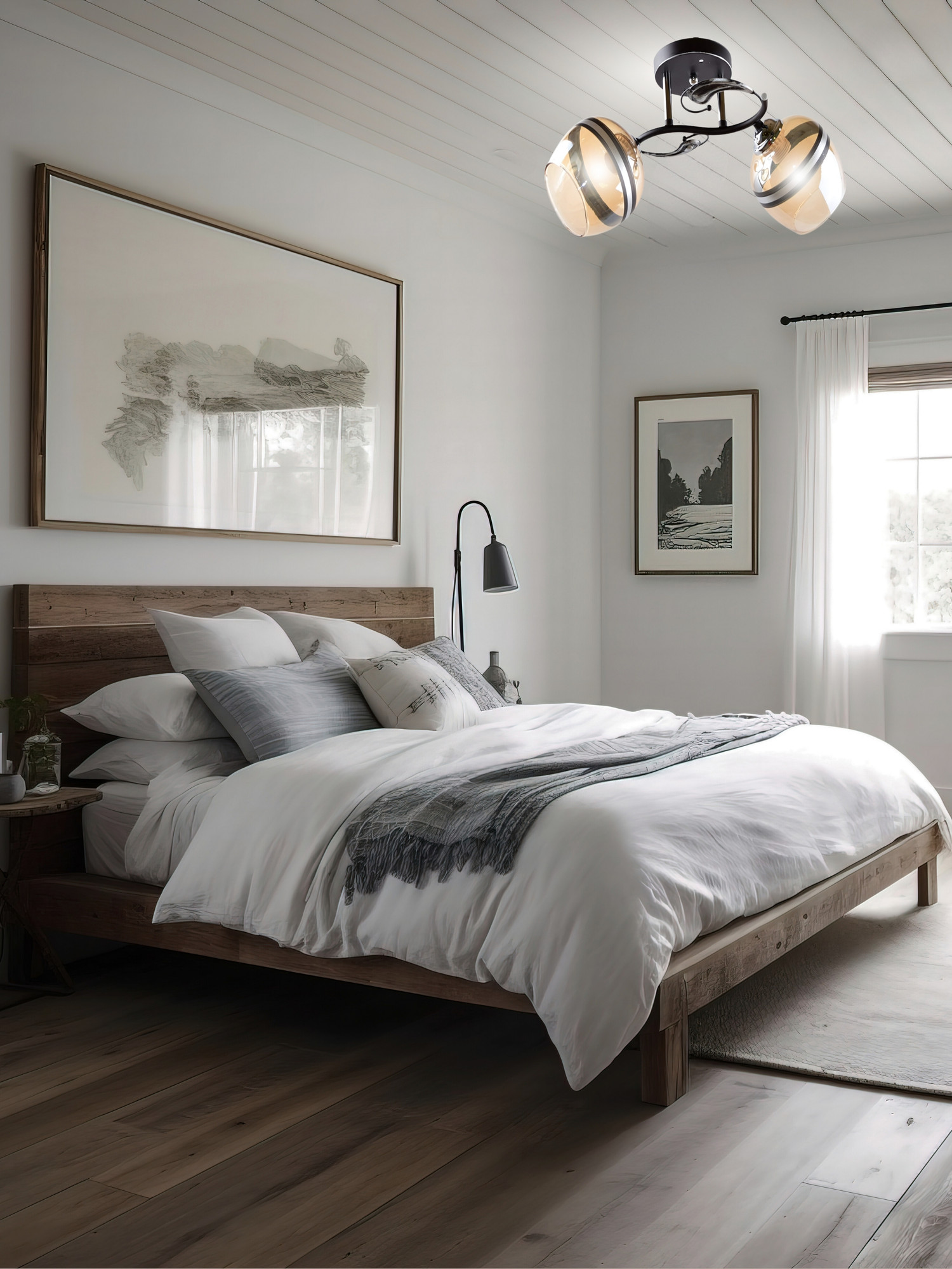 Потолочный светильник Aitin-Pro НПБ 02-2x60-101 / 5724/2 (черный/хром) — фото 4