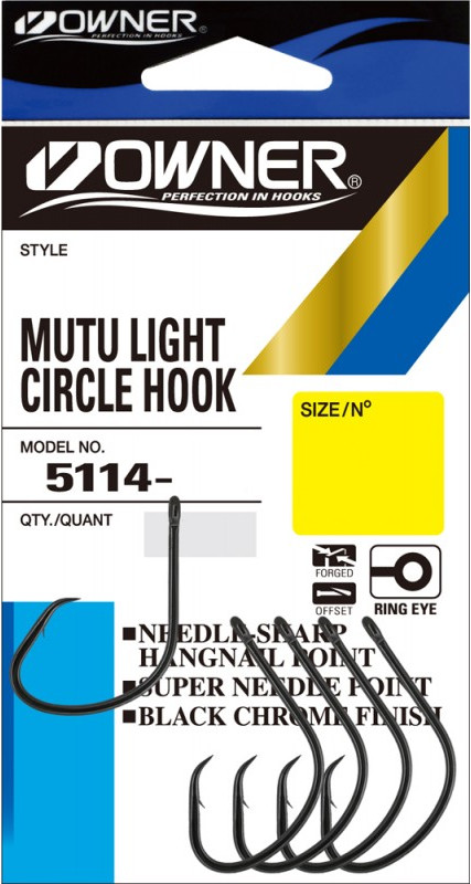 Набор крючков рыболовных Owner Mutu Light BC №4 / 5114-071 (9шт)