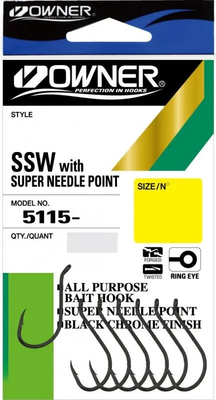 Набор крючков рыболовных Owner Oh SSW BC №1 / 5115-101 (8шт)