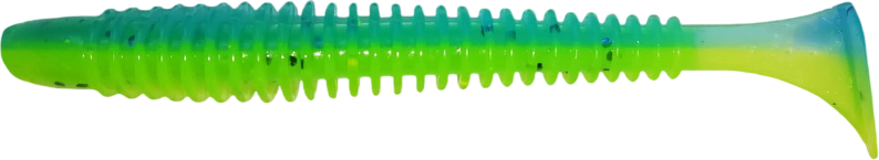 Мягкая приманка Sansan Виброхвост San-vibro Raketa 100 (Col. 21 Ice Chartreuse)
