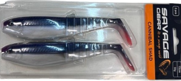 Мягкая приманка Savage Gear Cannibal Shad 75128