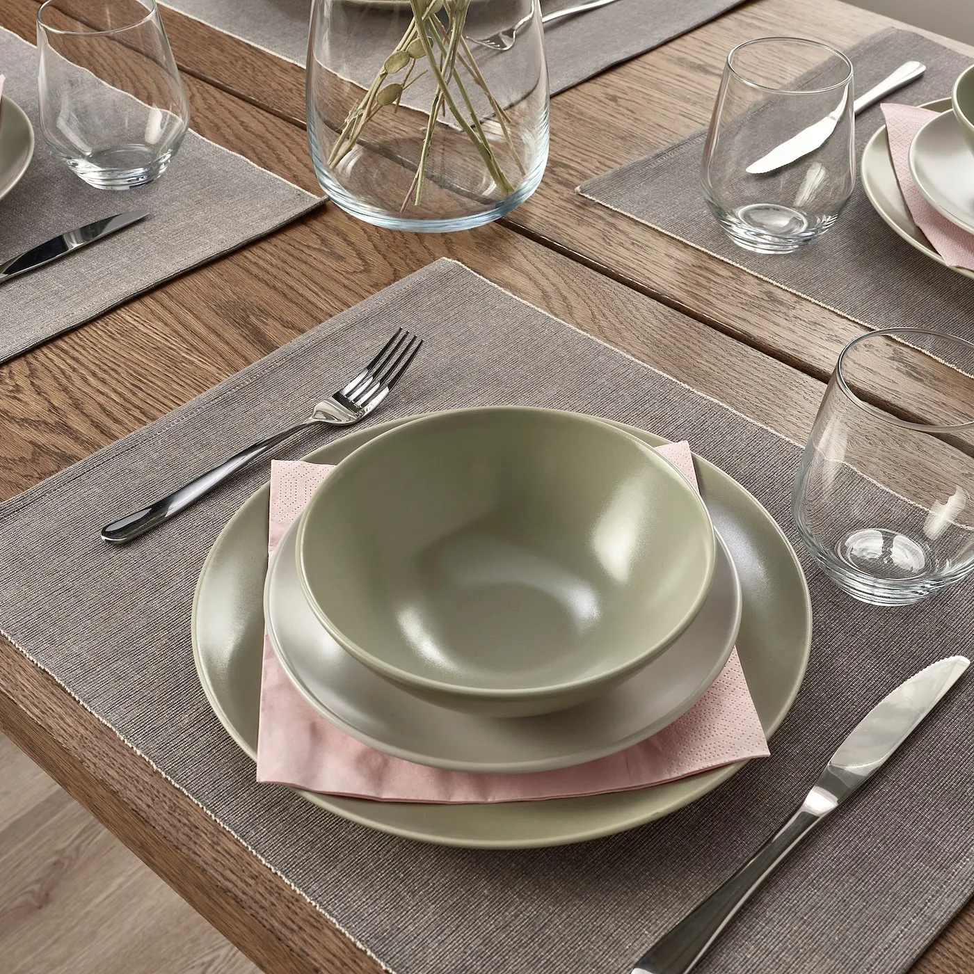Сервировочная салфетка Ikea Свартсенап / 205.279.68 (серый) — фото 2