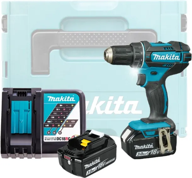 Профессиональная дрель-шуруповерт Makita DDF482RFJ