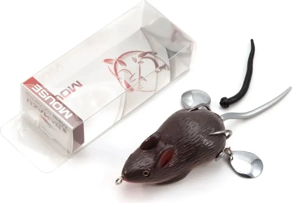 Мягкая приманка Namazu Mouse 18 YR Hooks BN 2 / N-MP76-26-18 — фото 4