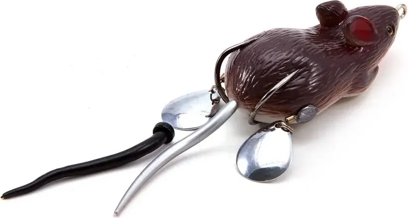Мягкая приманка Namazu Mouse 18 YR Hooks BN 2 / N-MP76-26-18 — фото 2