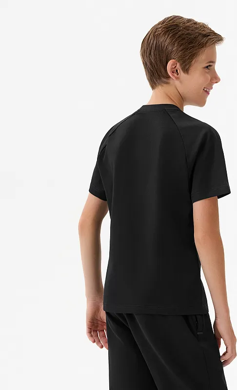 Футболка спортивная детская Jogel Essential CVC Tee (YS, черный) — фото 3