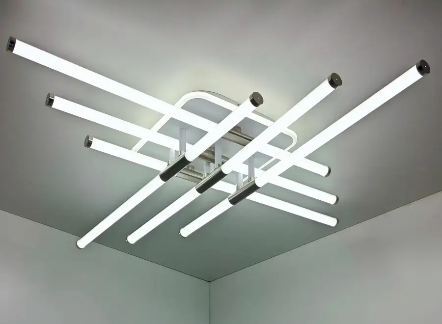 Потолочный светильник Mirastyle XL-60268B-6+1 WT+Nickel