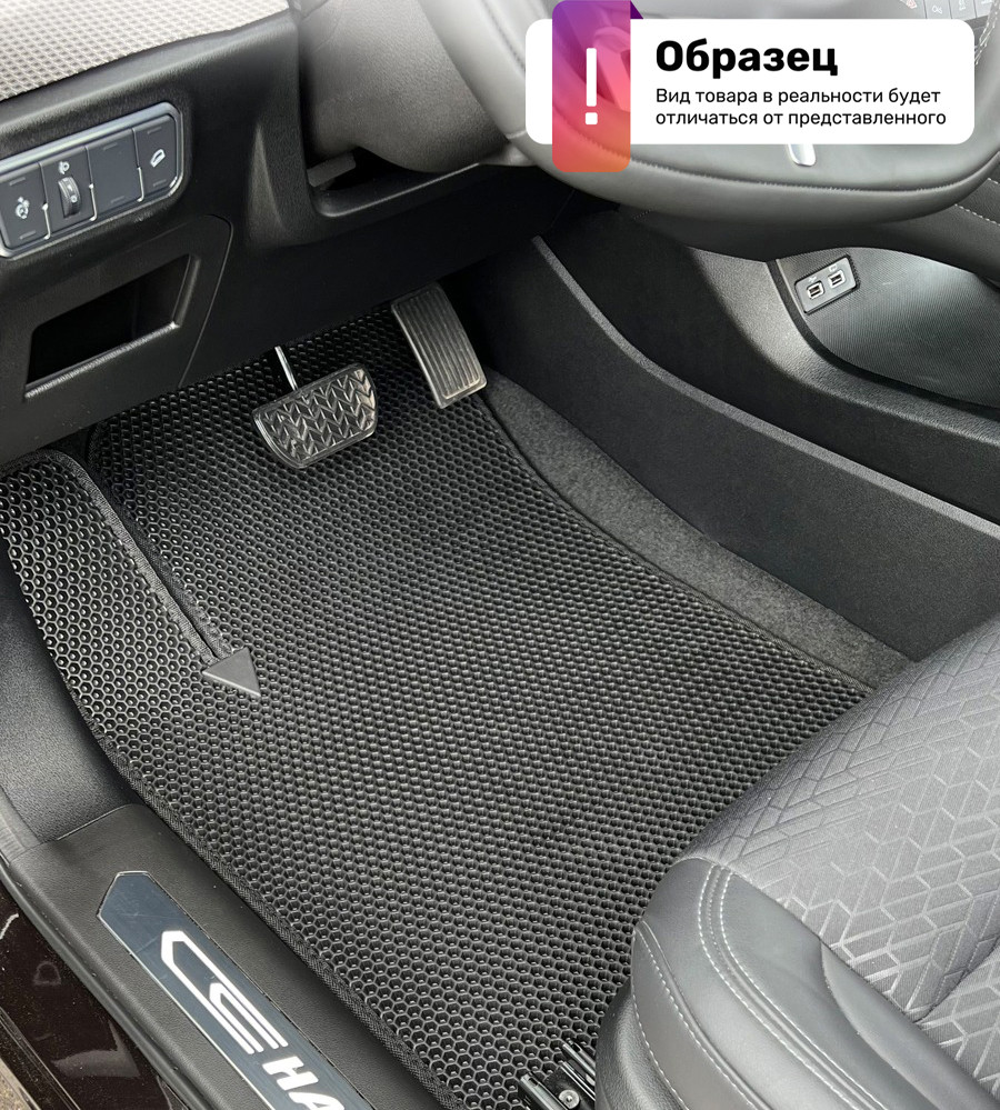 Комплект ковриков для авто Alicosta 1369_1 для Volkswagen Amarok пикап 2010-н.в. (EVA соты, черный) — фото 7