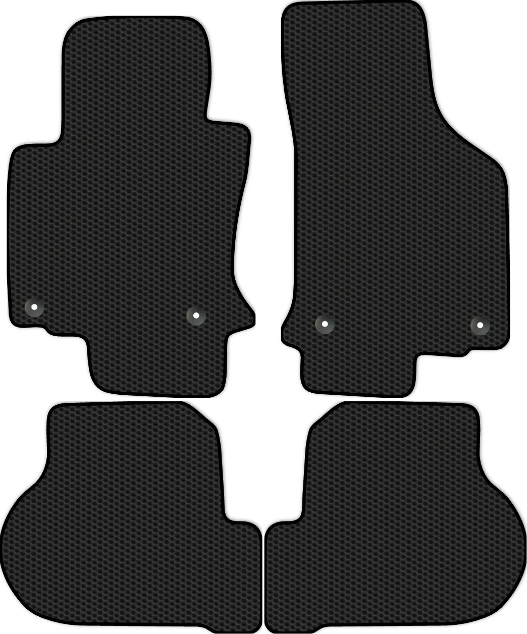Комплект ковриков для авто Alicosta 1389_1 для Volkswagen Jetta V седан/1K2 2005-2010 (EVA соты, черный) — фото 1