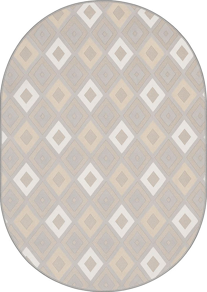 Ковер Radjab Carpet Сканди Сизаль Овал 10948A / 12282RK (1.6x3, Grii/Grii)