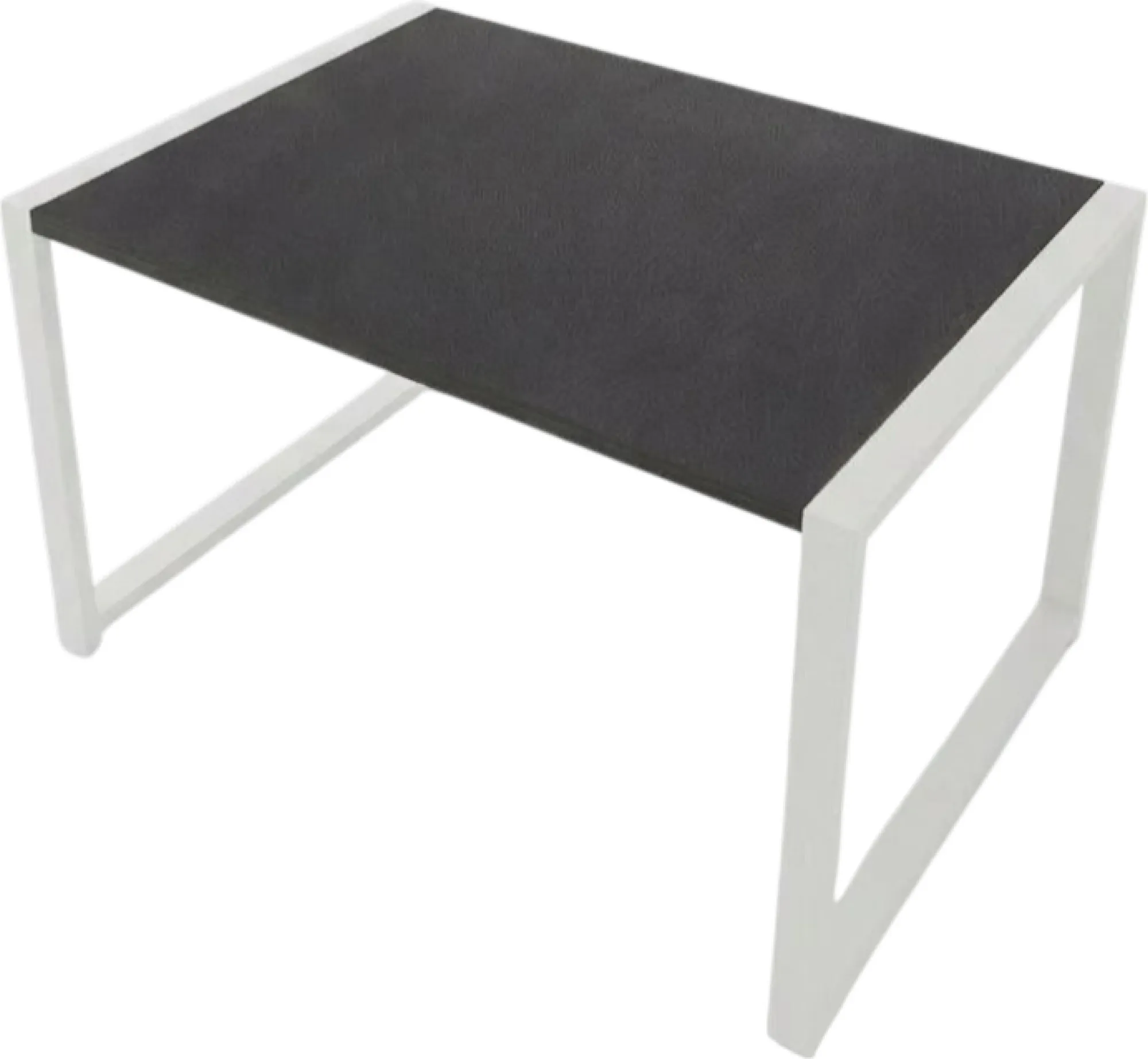 Журнальный столик Allerd Rion 85x51 / 2070110700 (белый муар/металл бруклин)