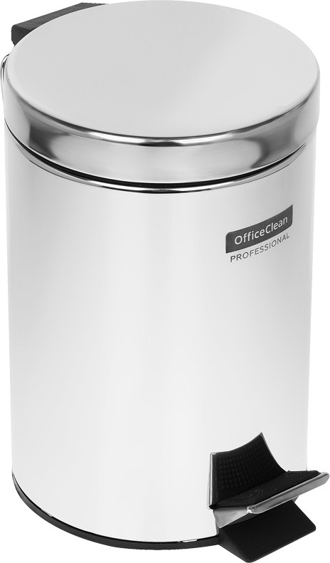 Мусорное ведро OfficeClean Professional 329045 (3л, нержавеющая сталь/хром)