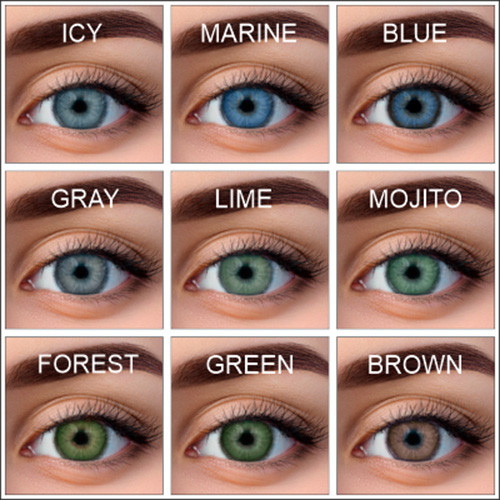 Контактная линза WDL Color Monthly BC 8.6 aqua -4.00 — фото 3