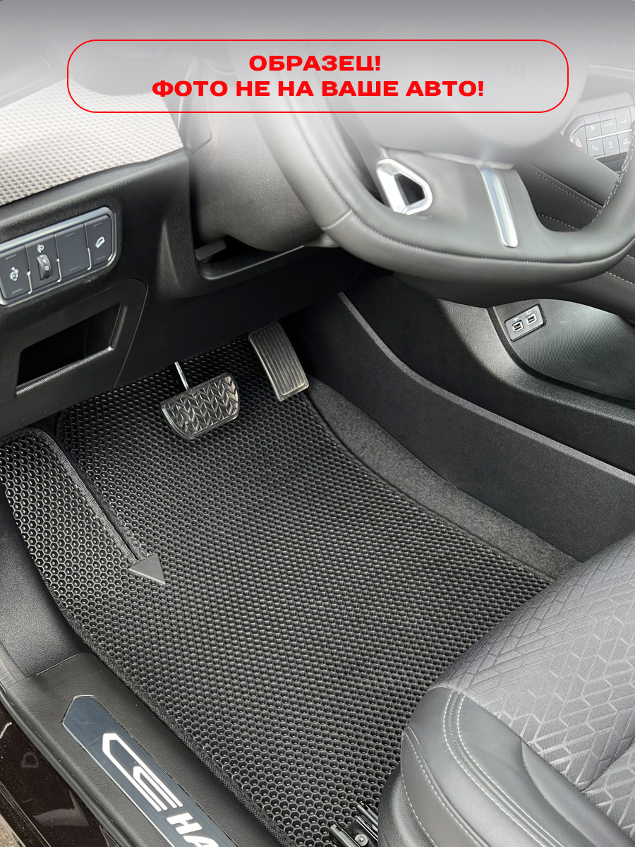 Комплект ковриков для авто Alicosta 0549_1 для Jeep Grand Cherokee IV SUV/WK2 2013-н.в. (EVA соты, черный) — фото 5