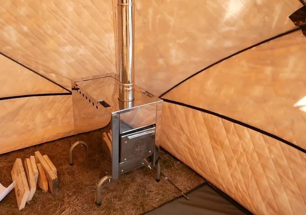 Палатка-баня СИБТЕРМО 01320100.01 (с полом, печью и каменкой) — фото 4