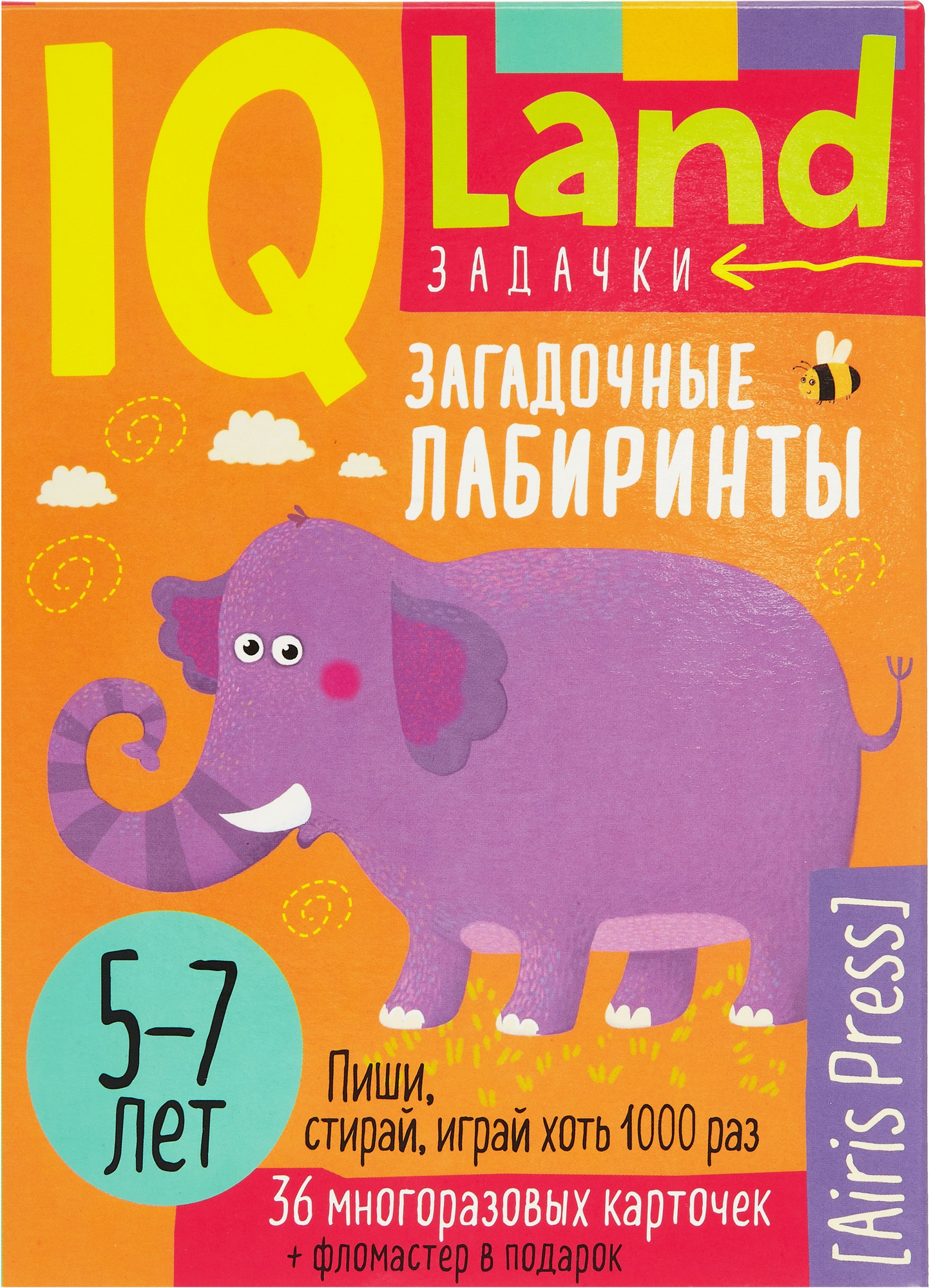 Развивающие карточки Айрис-пресс IQ Загадочные лабиринты. С маркером (9785811287376)